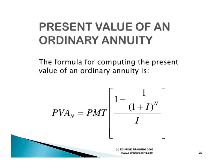 present value of annuity calculator