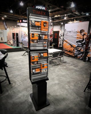 Timex display, trade show-labor provided by Expo Pros LLC