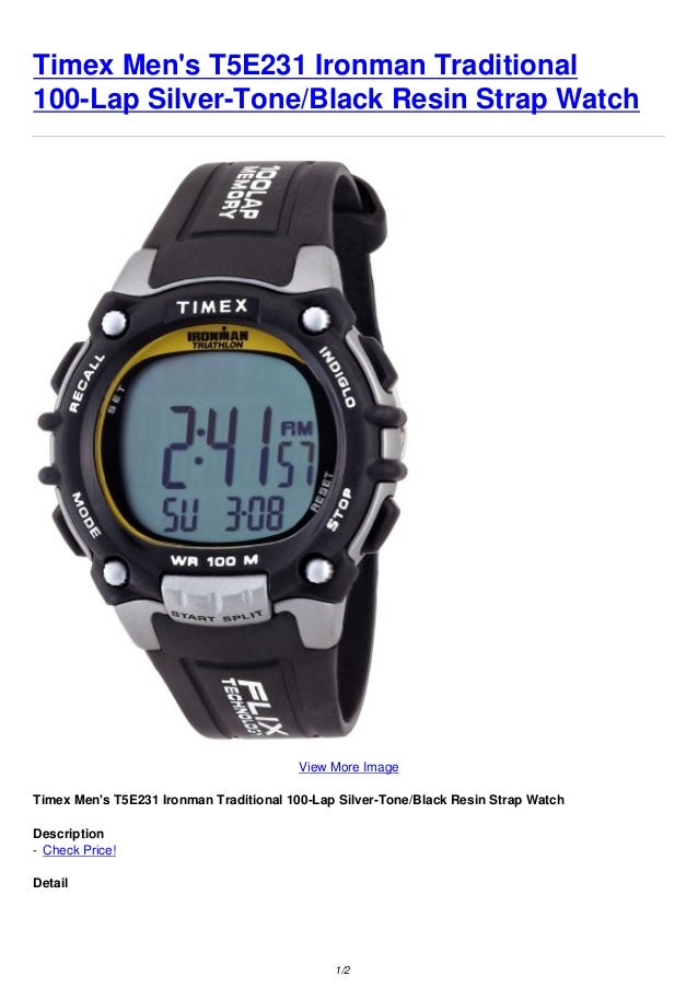 timex ironman 100 lap price
