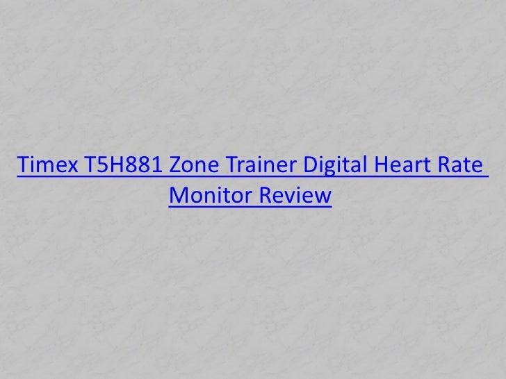 timex digital heart rate monitor