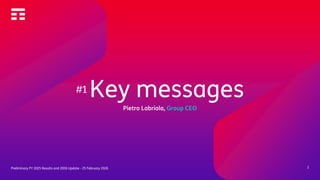 Preiliminary Message TIM Group - Preliminary FY 2025 Results and 2026 Update | PDF