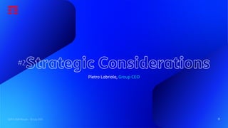 11
11
#2Strategic Considerations
Pietro Labriola, Group CEO
Q2/H1 2026 Results - 30 July 2026
 