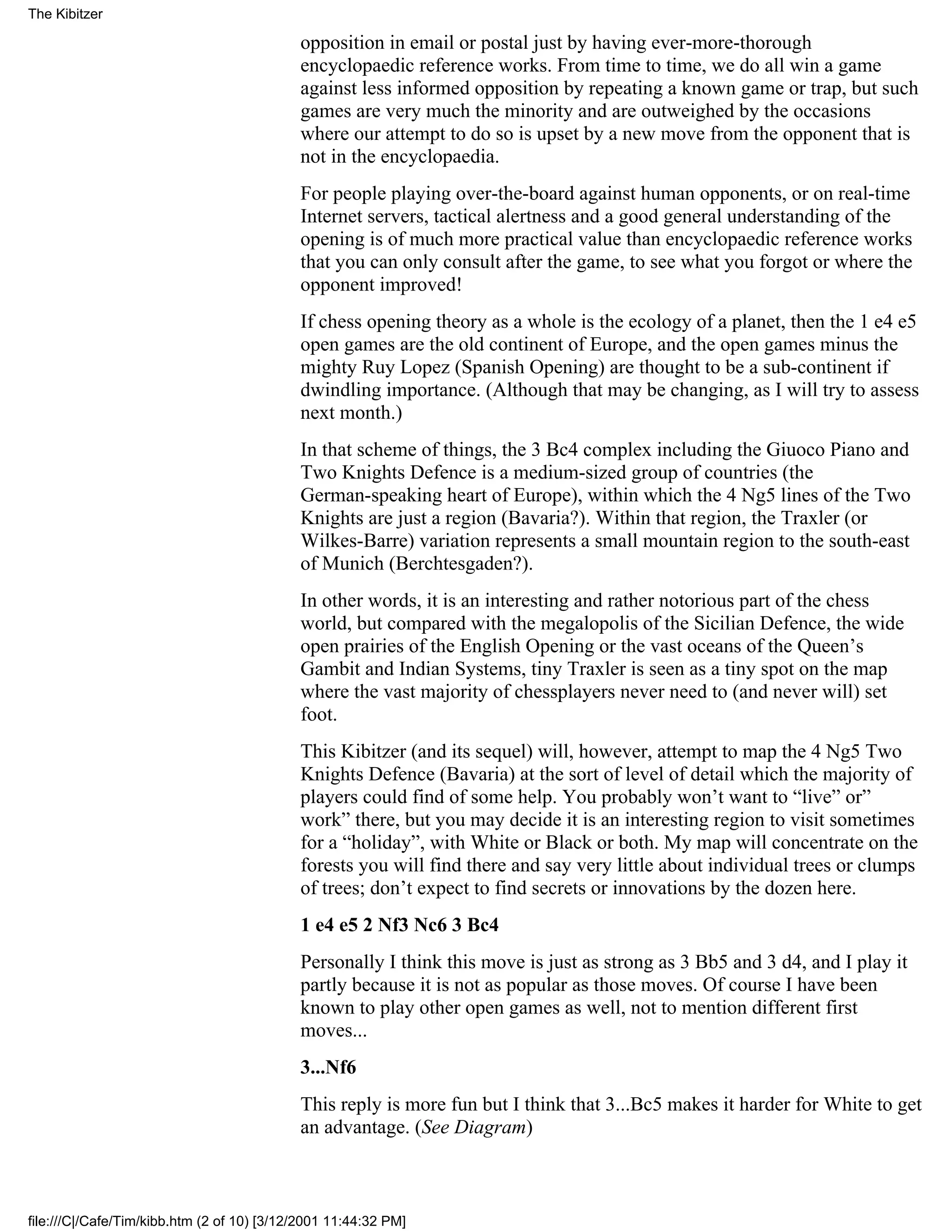 Tim harding two knights defence part i | PDF | Table Tennis | Sports