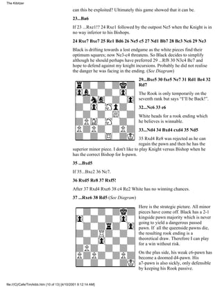 Tim harding two knights defence part ii | PDF