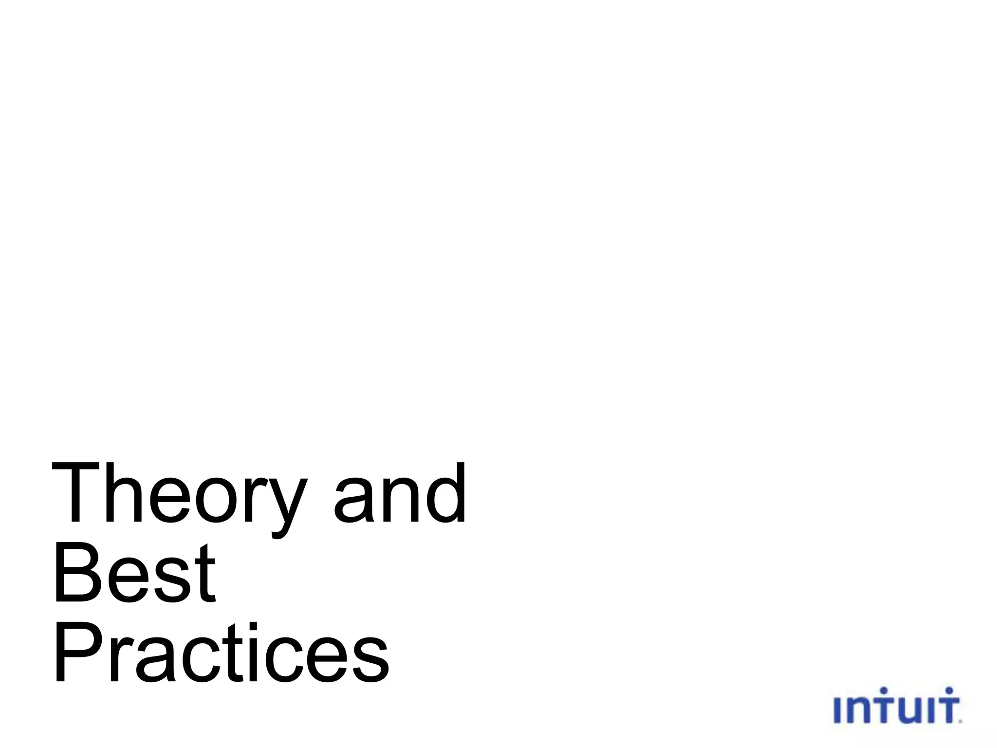 Theory and
Best
Practices

 
