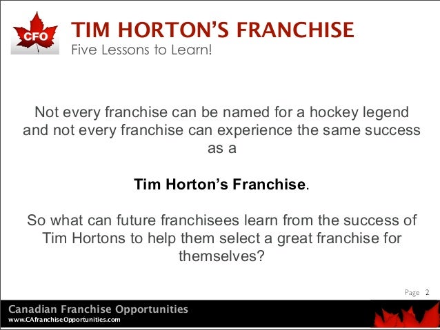 hortons masterclass forecasting