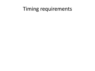 Timing	requirements
 