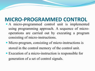 Timing and control | PPTX | Programming Languages | Computing