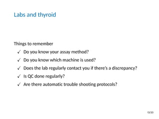 Thyroid function testing in hypothyroidism | PDF