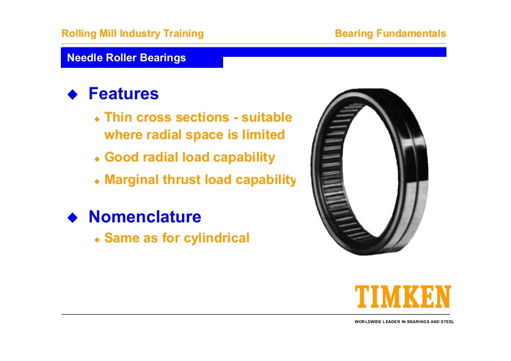 Timken bearing fundamentals