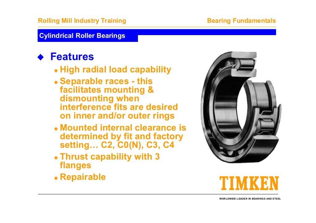 Timken bearing fundamentals