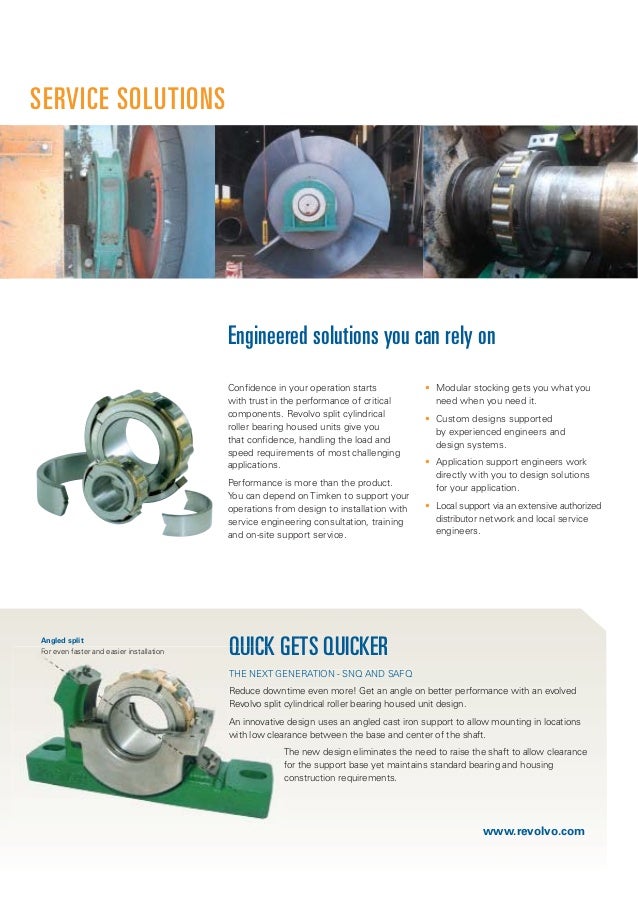 Timken Revolvo Split Roller Bearings