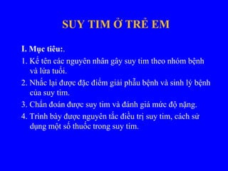Tim mạch - Suy tim.pdf ở trẻ em rất hay nha | PDF
