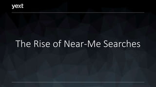 The Rise of Near-Me Searches
 