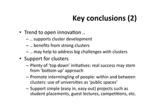 A$*+6("6)531("3+ILK+
•  0/"(9*.%*%&"(*'((%#4;%(*CC*
   –  CC*-,&&%/.-*<$,-."/*9"#"$%&1"(.*
   –  CC*8"("O.-*7/%1*-./%()*<$,-."/-*
   –  CC*146*3"$&*.%*499/"--*8')*<34$$"()"-*G'.3*<$,-."/-*
•  =,&&%/.*7%/*<$,-."/-*
   –  F$"(.6*%7*c.%&*9%G(?*'(';4;#"-T*/"4$*-,<<"--*146*-."1*
      7/%1*c8%S%1*,&?*4&&/%4<3*
   –  F/%1%."*'(."/1'()$'()*%7*&"%&$"T*G'.3'(*4(9*8".G""(*
      <$,-."/-T*,-"*%7*,('#"/-';"-*4-*c&,8$'<*-&4<"-?*
   –  =,&&%/.*-'1&$"*P"4-6*'(@*"4-6*%,.Q*&/%r"<.-*-,<3*4-*
      -.,9"(.*&$4<"1"(.-@*),"-.*$"<.,/"-@*<%1&";;%(-@*".<C*
 