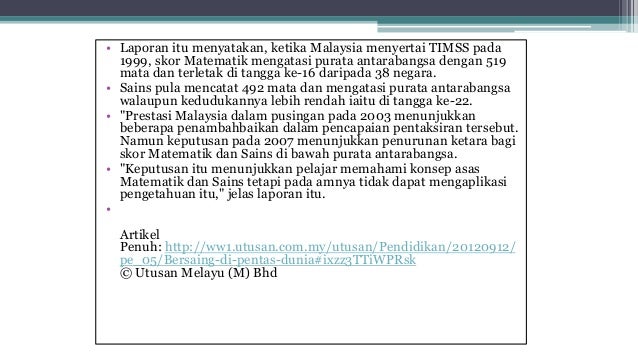TIMMS DAN PISA