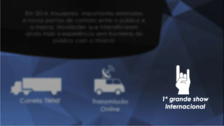 1º grande show
Internacional
 