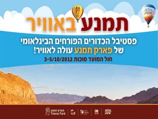 תמנע באוויר 2012 - פסטיבל הכדורים הפורחים הגדול בישראל