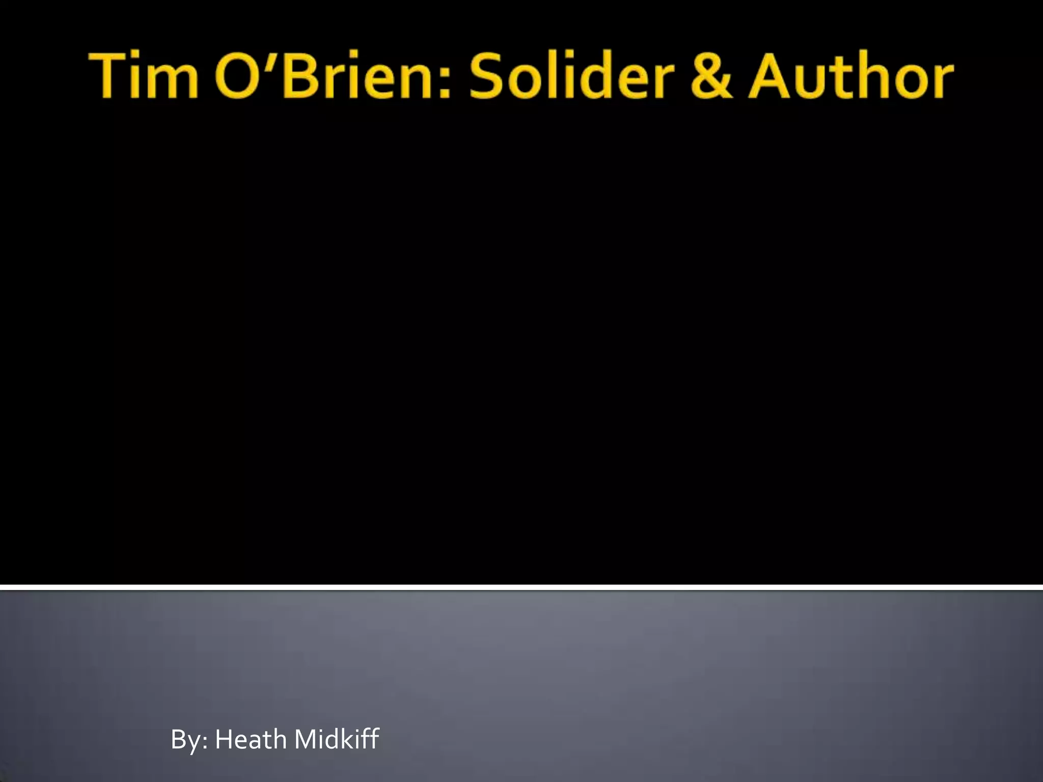 Tim o’brien | PPTX