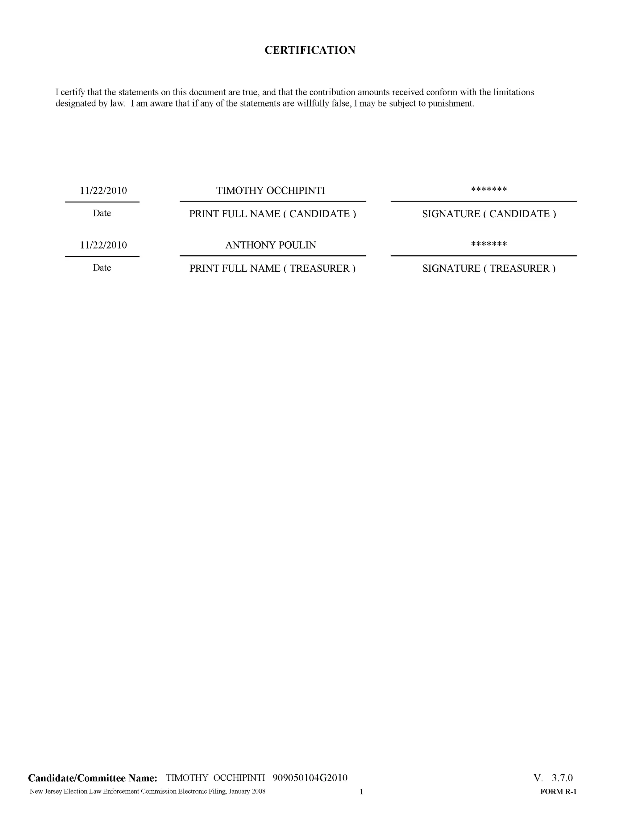 Tim Occhipinti Elec report 11-23-2010