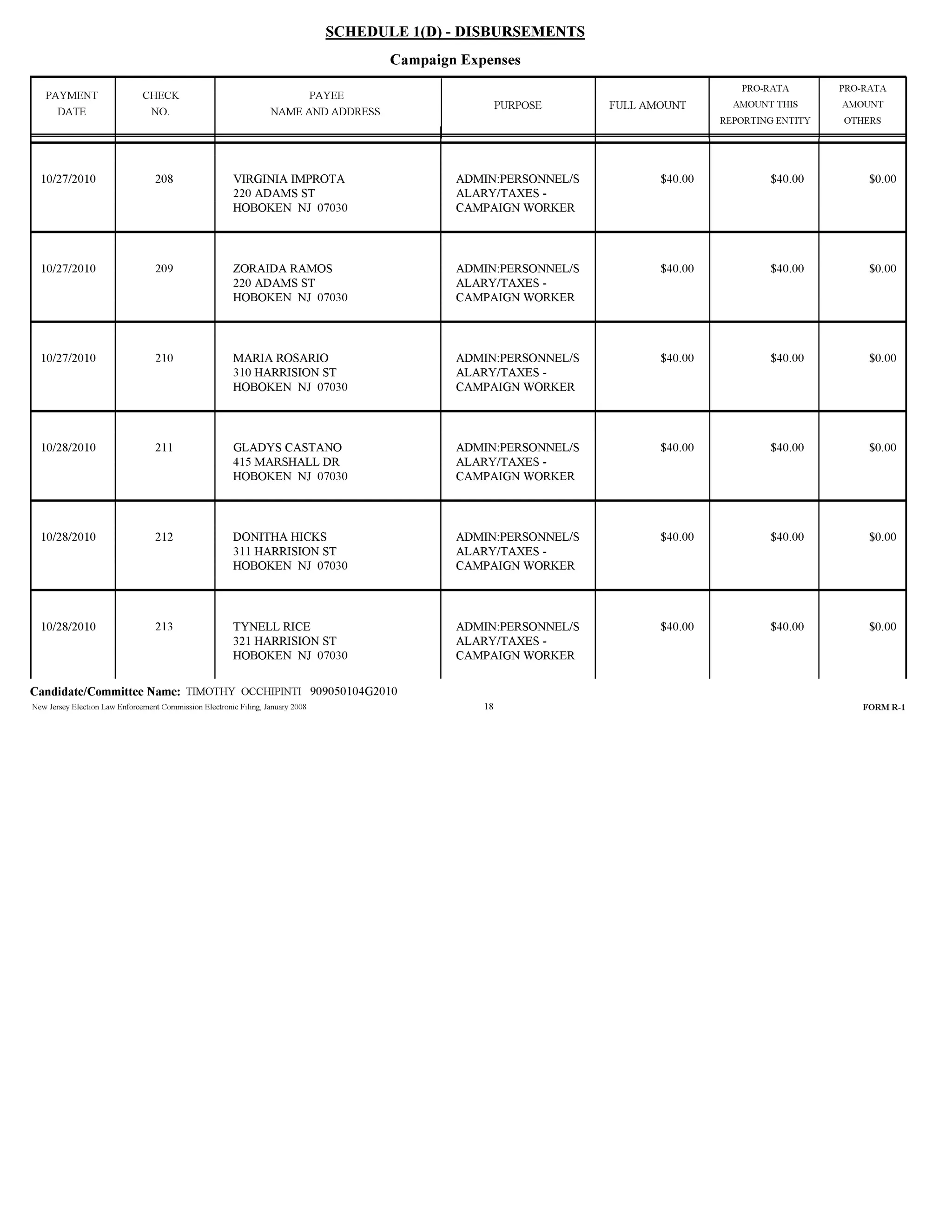 Tim Occhipinti Elec report 11-23-2010