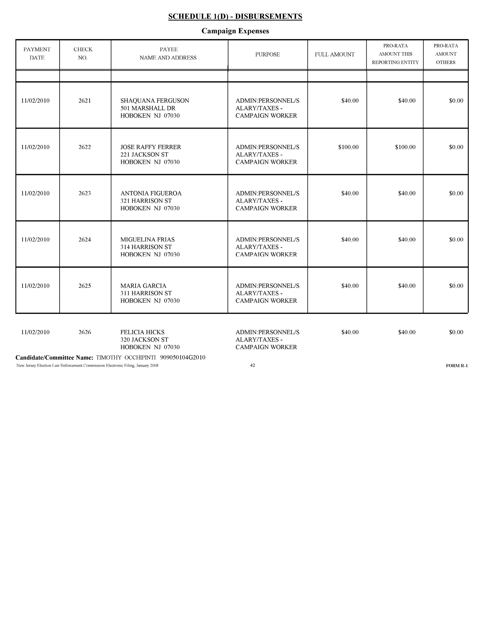 Tim Occhipinti Elec report 11-23-2010