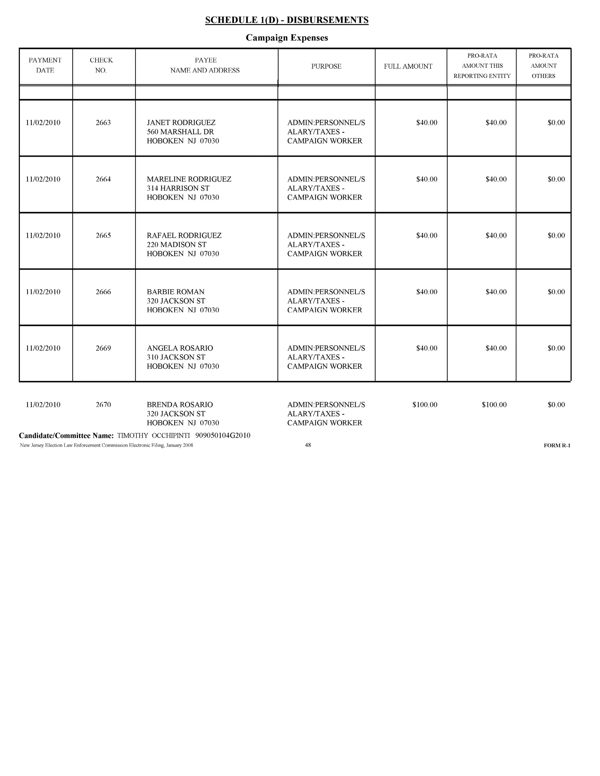 Tim Occhipinti Elec report 11-23-2010