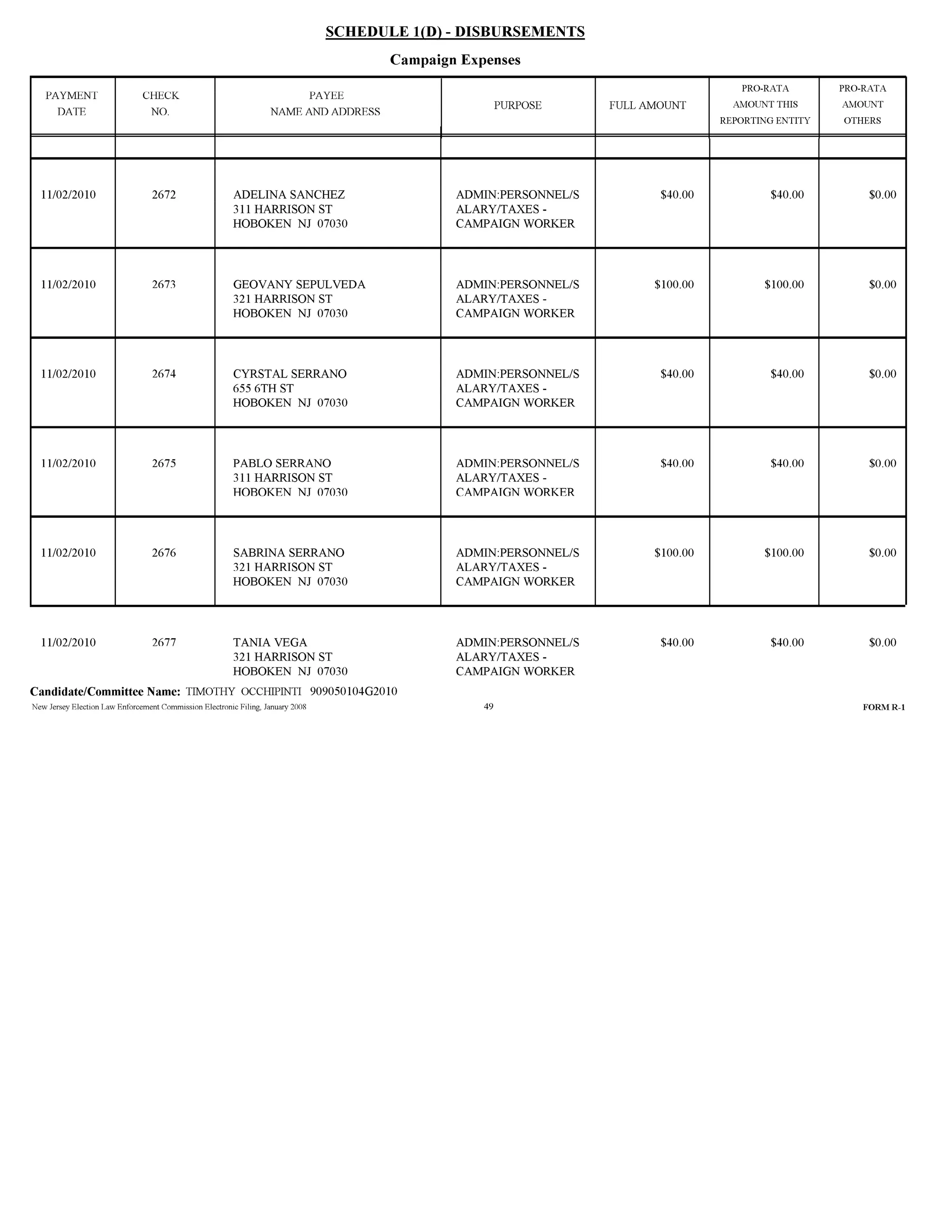 Tim Occhipinti Elec report 11-23-2010