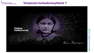 | 1
https://youtu.be/08c3_TXYlIA
Tampereen korkeakouluyhteisö ?
 