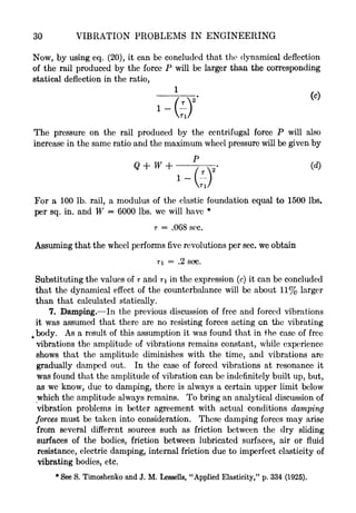 Vibration Engineering Problems Timoshenko: Vibration Problems in Engineering E-book Part-1 | PDF