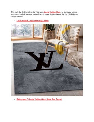 Louis Vuitton Rectangle Area Rug Floor Decor Home Decor - REVER LAVIE