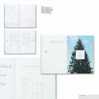 4
5
•
J
I
( III
j
II
3, 4.5
Delicate illustrations,
charts, and tabular settings
introduce additional linear
texture to complement
that of the typography.
6
/ 1
198 199
 