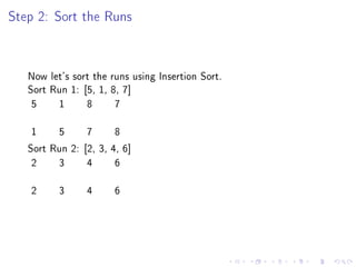 Understanding Tim Sort Algorithm | PDF
