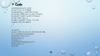 Tim sort presentation.pdf | Programming Languages | Computing