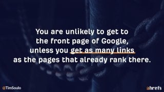 The secret to ranking #1:
 
