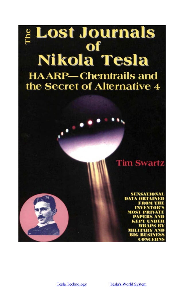 The Lost Journals of Nikola Tesla | PDF