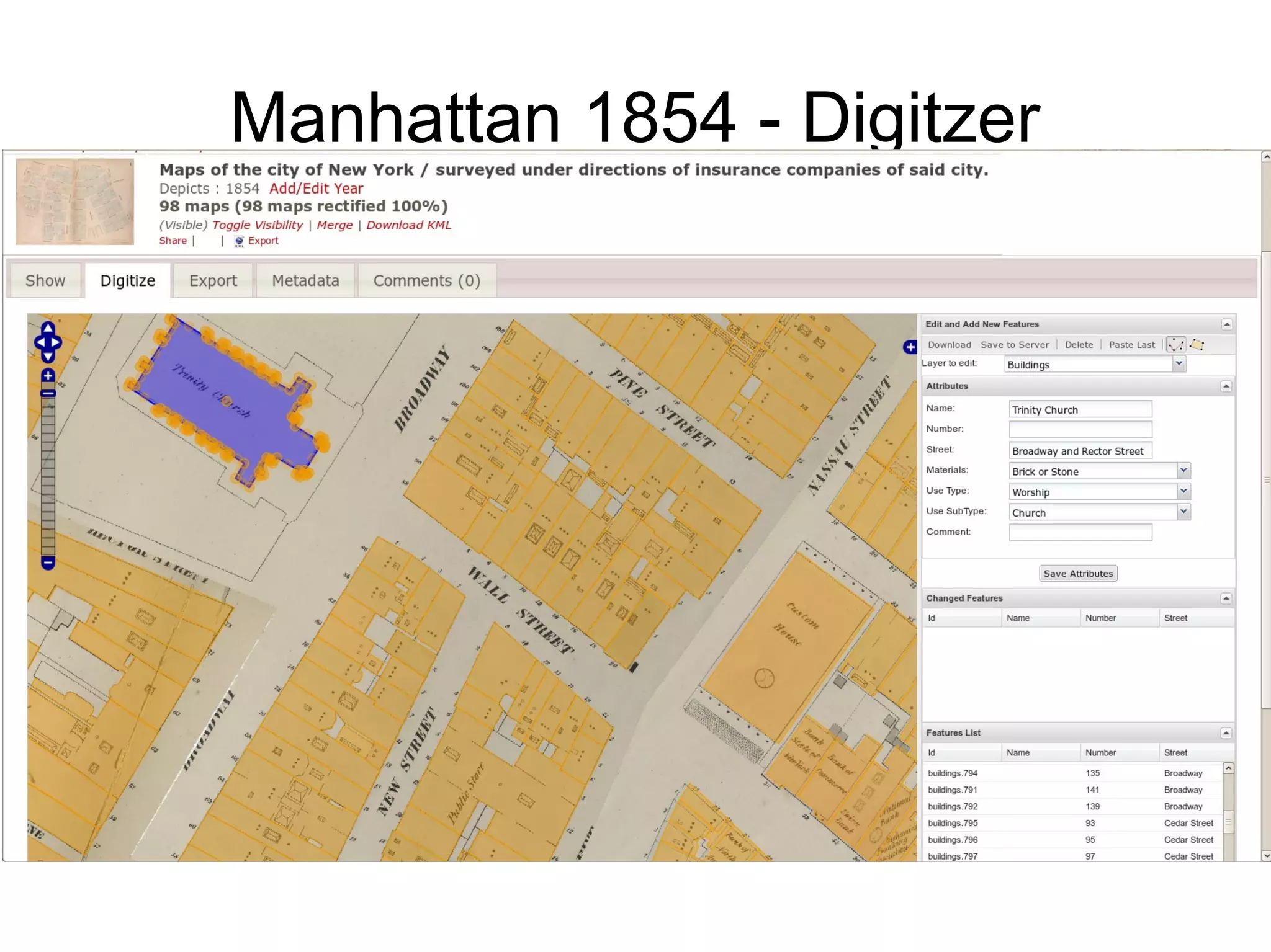Manhattan 1854 - Digitzer
 