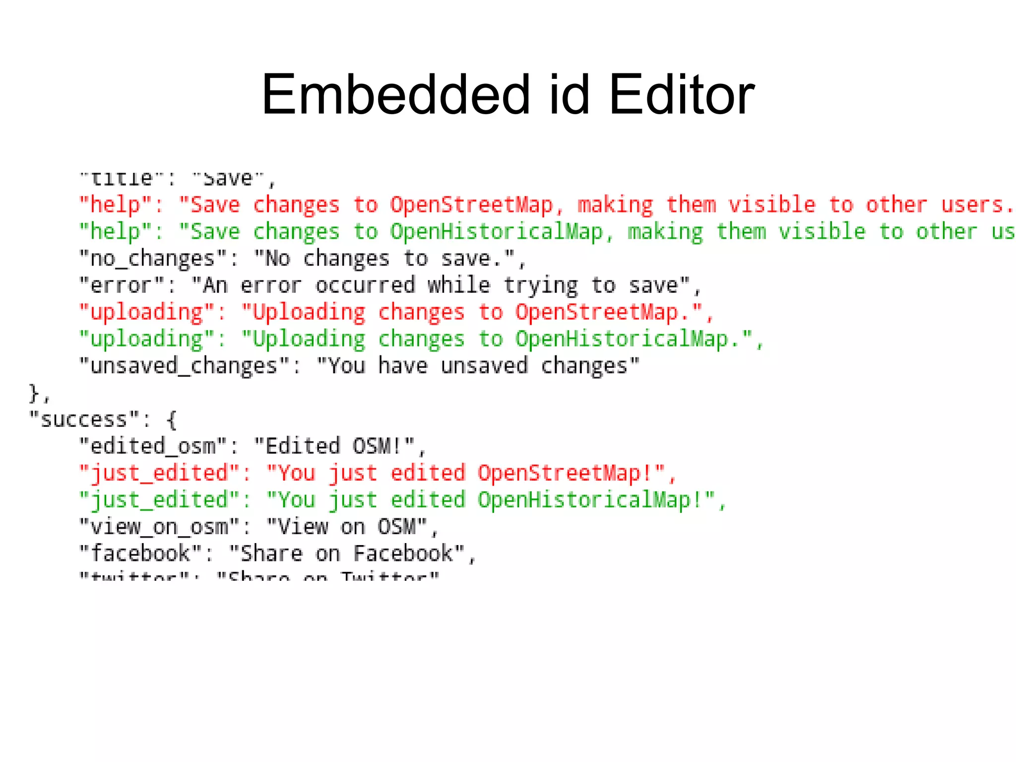 Embedded id Editor
 