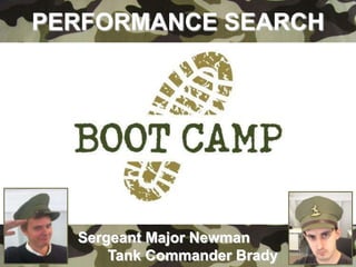 PERFORMANCE SEARCH
Sergeant Major Newman
Tank Commander Brady
 