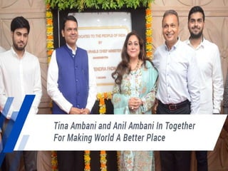 Tina Ambani and Anil Ambani In Together For Making World A Better Place