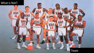 What is Not?
Team
 