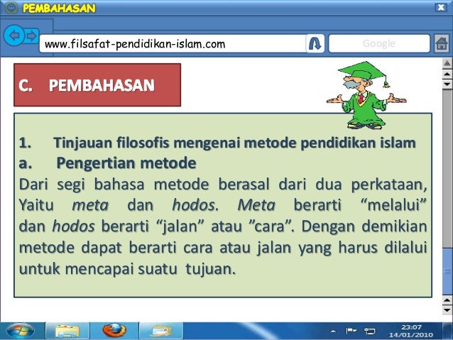 Tinajauan Filosofis Tentang Metode Lingkungan Dan Kurikulum Pendidik