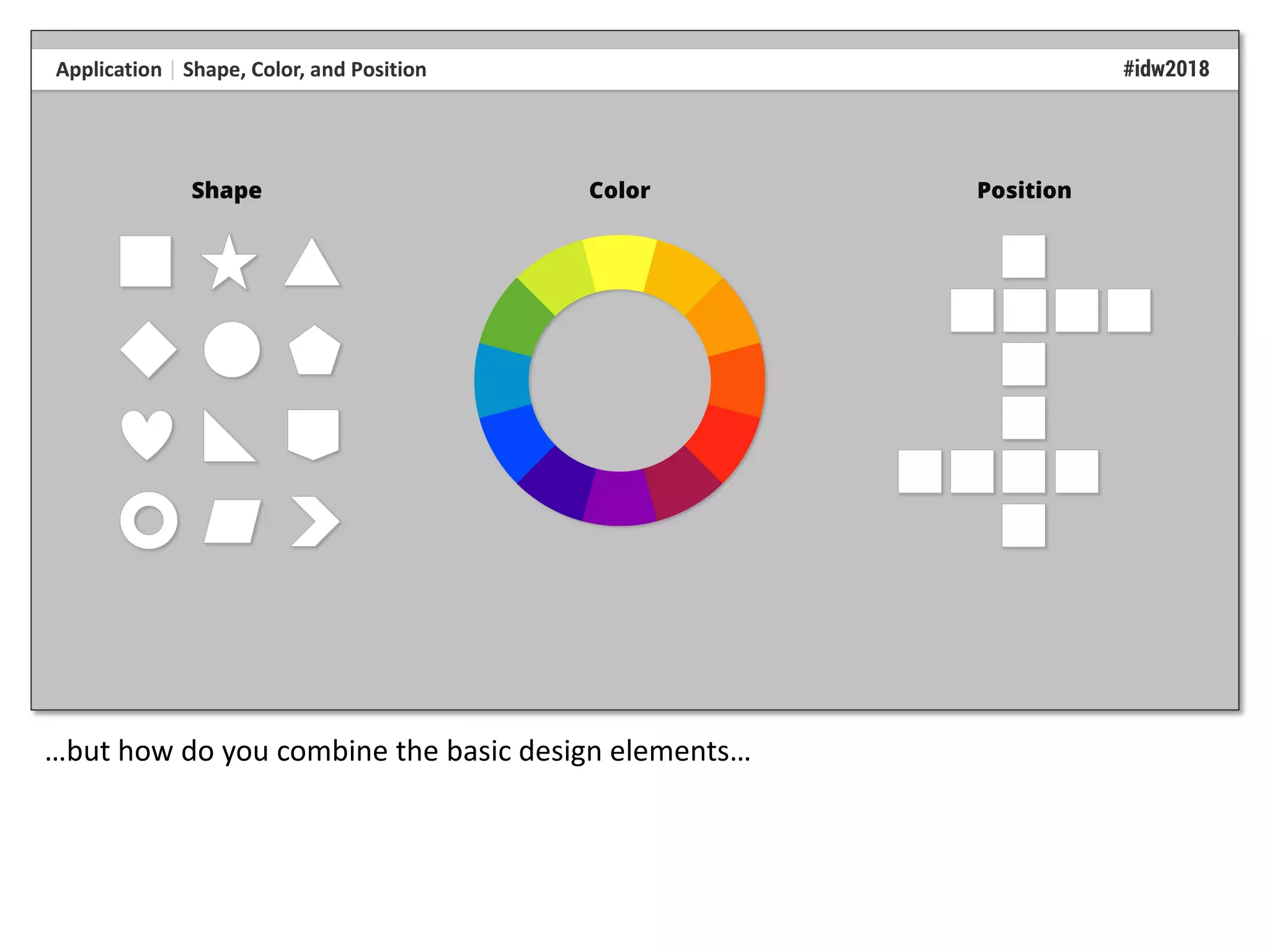 …but how do you combine the basic design elements…
 