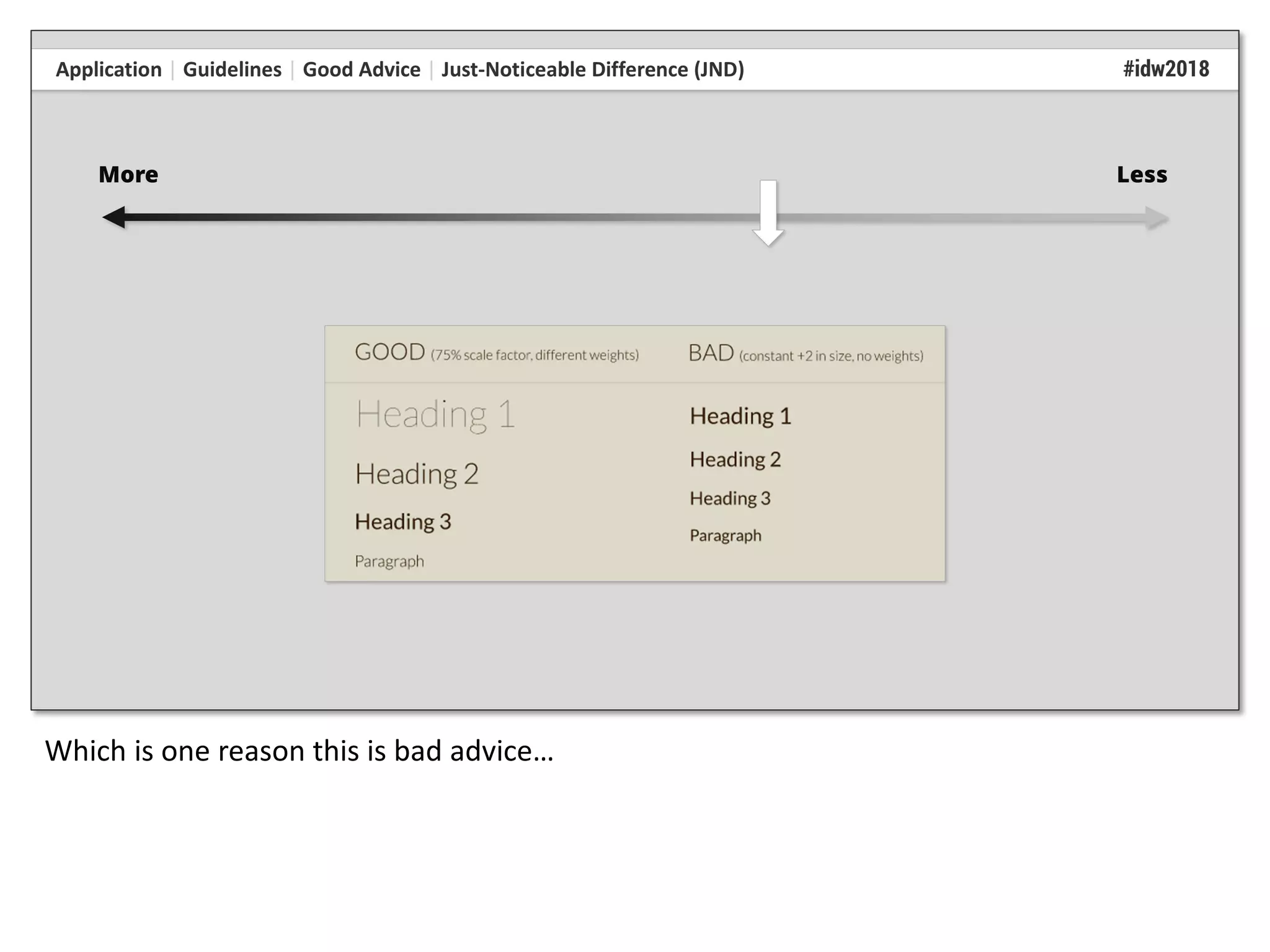 Which is one reason this is bad advice…
 