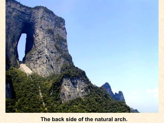 The back side of the natural arch. 