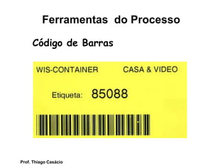 Código de Barras
Ferramentas do Processo
Prof. Thiago Casácio
 