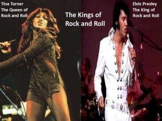 Tina Turner y Elvis Presley The Kings of Rock and Roll