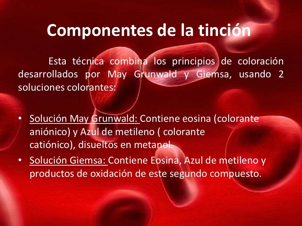 Tinción MayGrünwald/Giemsa