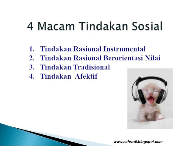 Tindakan dan interaksi sosial materi-sosiologi