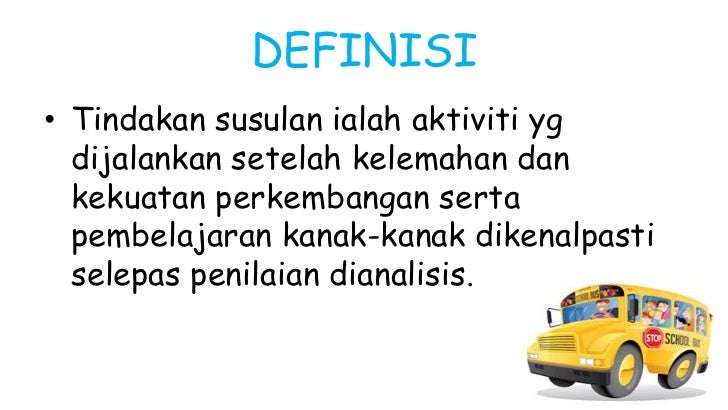 Tindakan Susulan